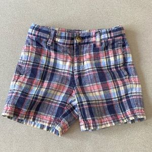 Janie and Jack Boys Madras Shorts